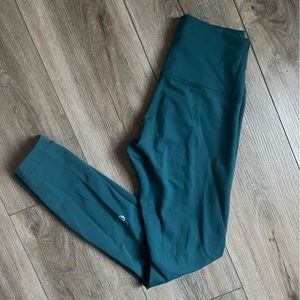 Lululemon Wunder Train 25” in Green Jasper
